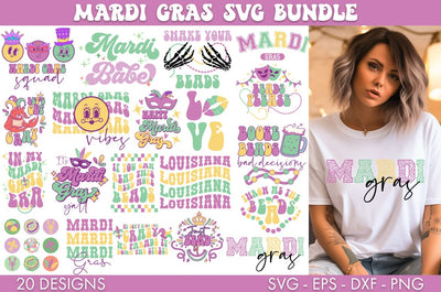 Mardi Gras SVG Bundle Sublimation Cut file SVG Freeling Design House 