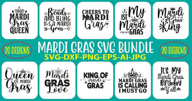 Mardi Gras SVG Bundle SVG Syaman 