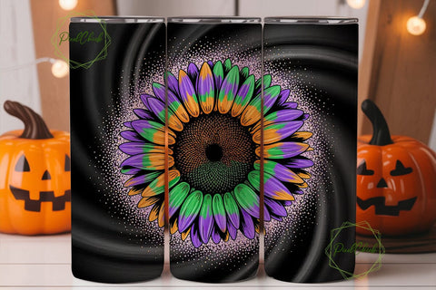 Mardi Gras Tie-Dye Tumbler Wrap Sublimation PixelChick 