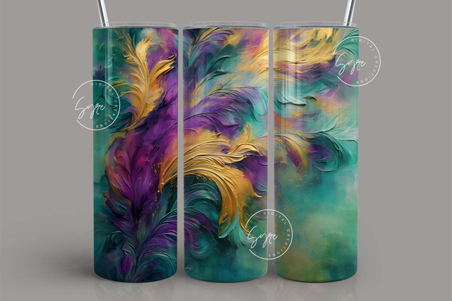 Mardi Gras Tumbler Seamless Sublimation Design, Add Your Own Name, Mardi Gras Carnival Mask Tumbler PNG, 20 oz Skinny Tumbler Wrap, Digital Sublimation Syre Digital Creations 