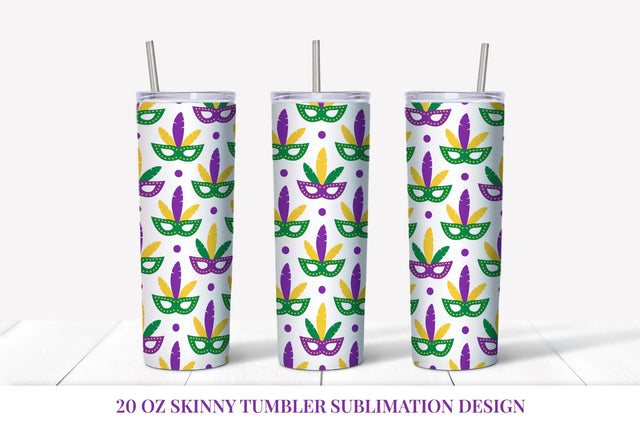 Mardi Gras Tumbler Wrap Sublimation. Carnival tumbler PNG Sublimation LaBelezoka 