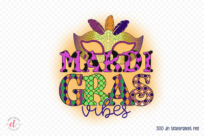 Mardi Gras Vibes PNG Sublimation Sublimation CraftLabSVG 