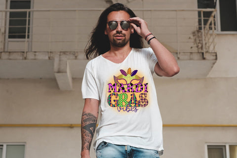 Mardi Gras Vibes PNG Sublimation Sublimation CraftLabSVG 