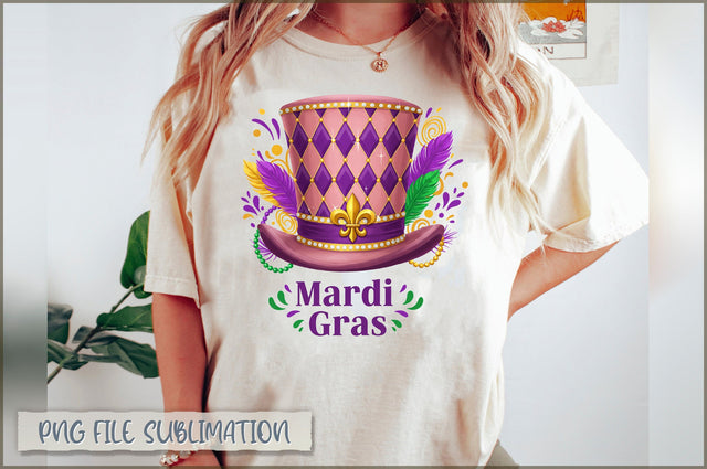 Mardi Gras Watercolor Sublimation Design Sublimation Shetara Begum 