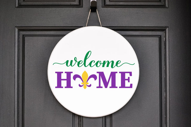 Mardi Gras Welcome Sign. Farmhouse sign SVG SVG LaBelezoka 