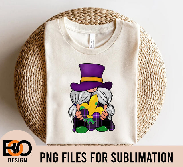 Mardi Gras with gnomes png sublimation design download, Happy Mardi Gras png, Mardi Gras Carnaval png, cute gnomes png, designs download Sublimation BOO-design 
