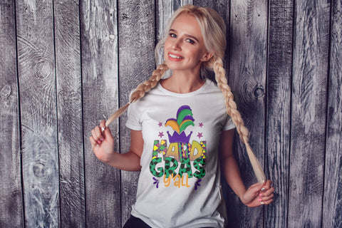 Mardi Gras Y'all PNG Sublimation Sublimation CraftLabSVG 