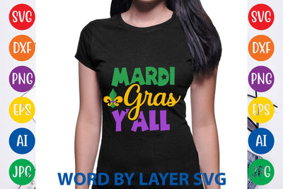 Mardi Gras Y'all SVG DESIGN SVG Rafiqul20606 