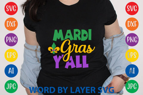 Mardi Gras Y'all SVG DESIGN SVG Rafiqul20606 
