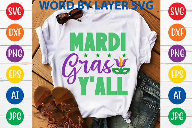 Mardi Gras Y'all SVG DESIGN SVG Rafiqul20606 