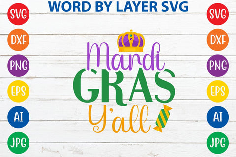 Mardi Gras Y'all SVG DESIGN SVG Rafiqul20606 