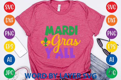 Mardi Gras Y'all SVG DESIGN SVG Rafiqul20606 