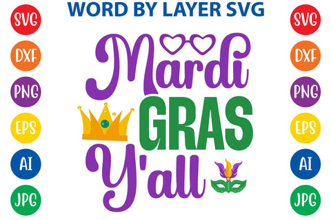 Mardi Gras Y'all SVG DESIGN SVG Rafiqul20606 