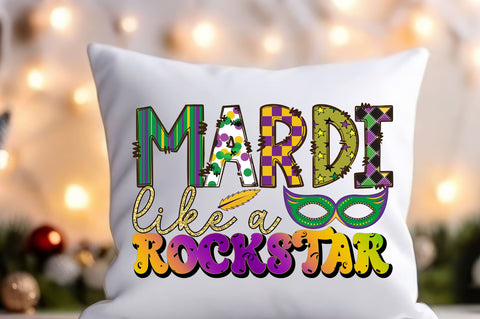 Mardi like a rockstar Sublimation Sublimation Designangry 