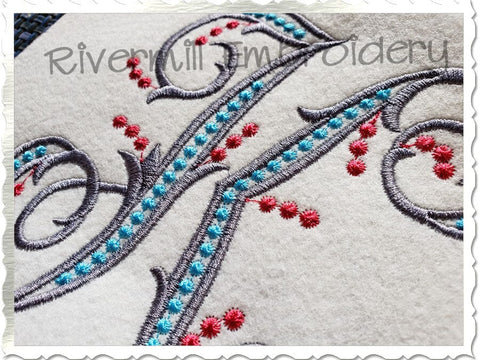 Margaret Monogram Machine Embroidery Alphabet Embroidery/Applique DESIGNS Rivermill Embroidery 