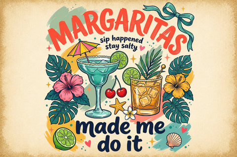 Margarita Cocktail Summer Party PNG Sublimation designartist 