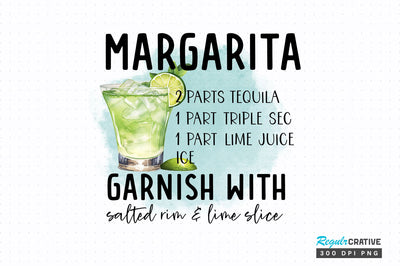 Margarita PNG design Sublimation Regulrcrative 
