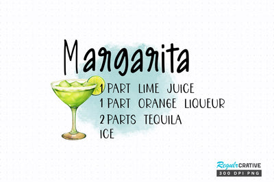 Margarita PNG design Sublimation Regulrcrative 