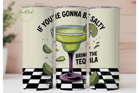 Margarita Tumbler Wrap PNG Sublimation PixelChick 