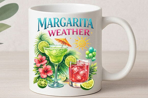 Margarita Weather PNG Tropical Drink Sublimation Design SVG BillahCrafts 