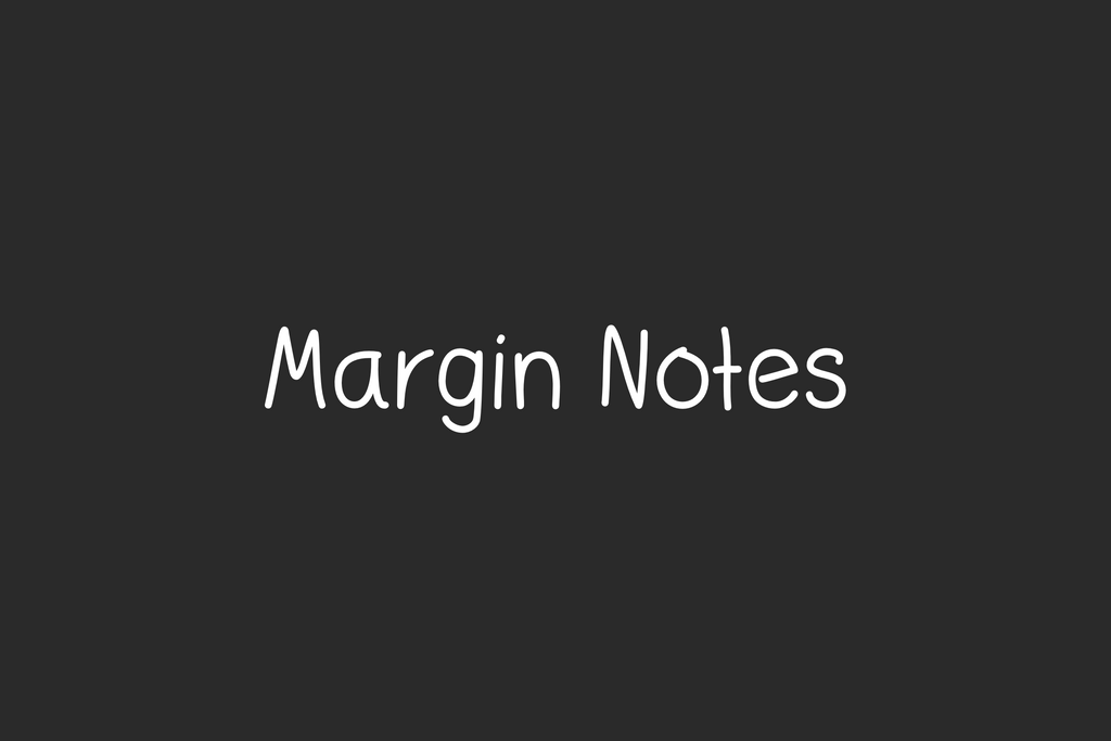 Margin Notes - So Fontsy