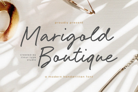 Marigold Boutique - Modern Handwritten Font Font Timur type 