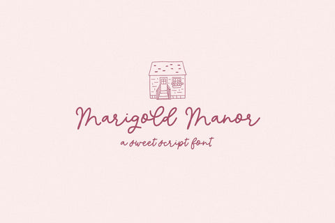 Marigold Manor Script Font Beck McCormick 