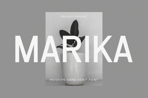 Marika - Modern Sans Serif Font studioalmeera 