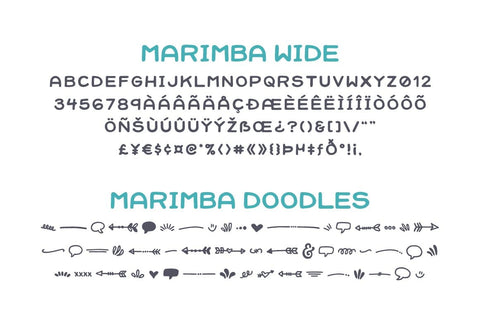 Marimba Font Duo Font Denise Chandler 