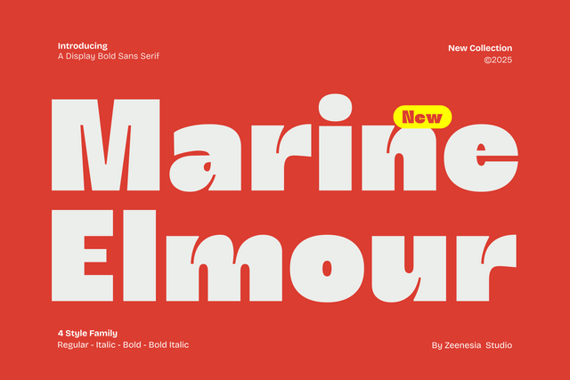 Marine Elmoure Font Zeenesia Std 