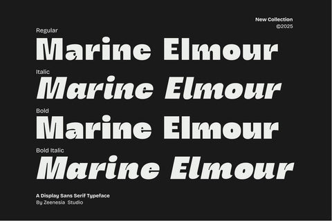 Marine Elmoure Font Zeenesia Std 