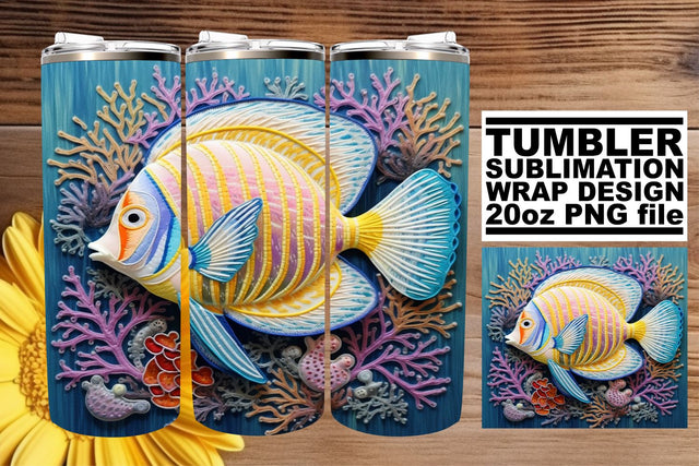 Marine Life Sublimation Tumbler Wrap Sublimation afrosvg 
