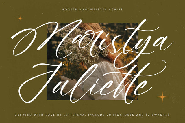 Maristya Juliette - Modern Handwritten Script Font Letterena Studios 