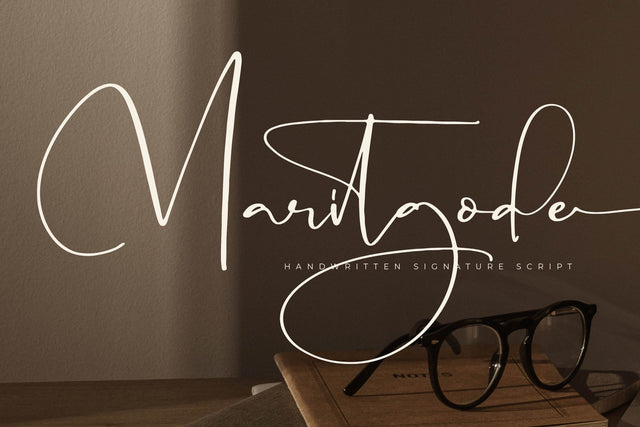 Maritgode - Handwritten Signature Script Font Letterena Studios 