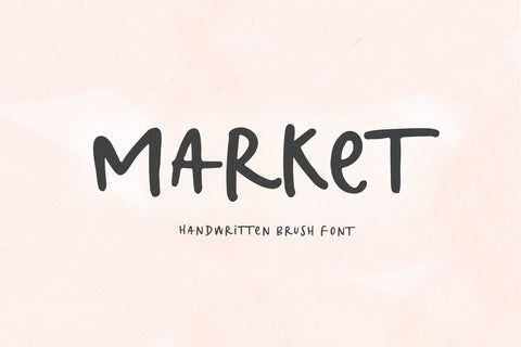 Market - Handwritten Font Font KA Designs 