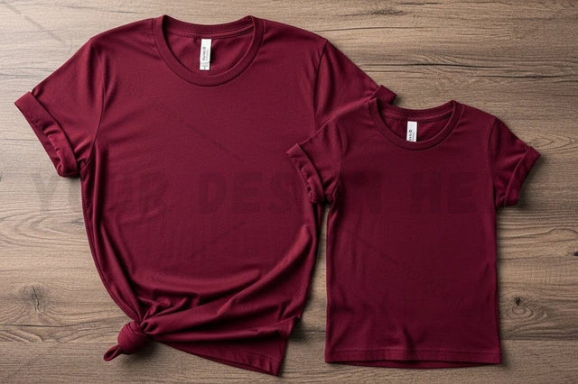 Maroon t-shirt mockup design Mock Up Photo Regulrcrative 
