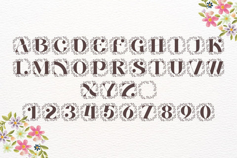 Marquessa Monogram Font Dm Letter Studio 