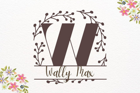 Marquessa Split Monogram Font Font Dm Letter Studio 