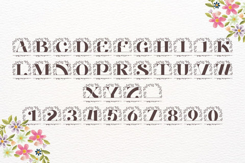 Marquessa Split Monogram Font Font Dm Letter Studio 