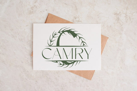 Marquessia Split Monogram Font Font Dm Letter Studio 