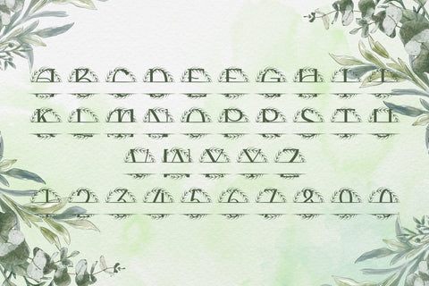 Marquessia Split Monogram Font Font Dm Letter Studio 