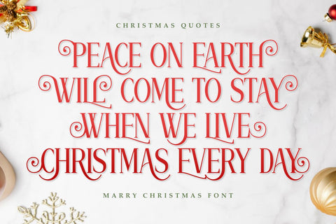 Marry Christmas - Elegant Decorative Font Font Masyafi Studio 