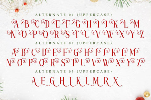 Marry Christmas - Elegant Decorative Font Font Masyafi Studio 
