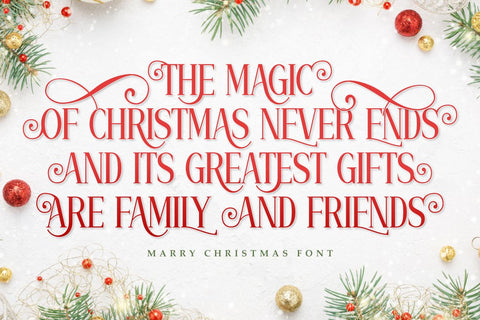 Marry Christmas - Elegant Decorative Font Font Masyafi Studio 