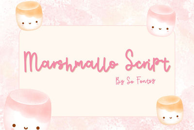 Marshmallo Script - a Bouncy Handwritten Font | VIP Free Font Font So Fontsy VIP Design Shop 