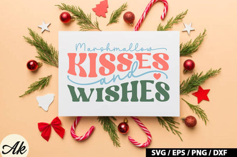 Marshmallow kisses and wishes Retro SVG SVG akazaddesign 