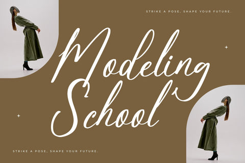 Marstezio - Modern Freestyle Script Font Letterena Studios 