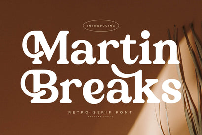 Martin Breaks - Retro Serif Font Font Letterena Studios 
