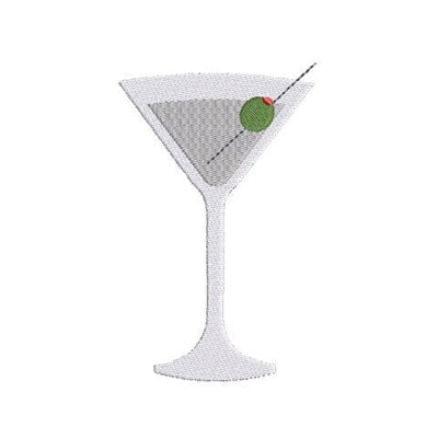 Martini Glass Embroidery Design Embroidery/Applique DESIGNS Creatively Embroidery 