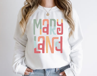Maryland Retro Typography PNG | Vintage State Name Design | Sublimation Digital Download Sublimation Print Perfect Design Shop 